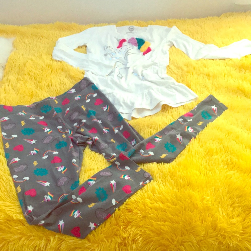A long sleeve and legging unicorn